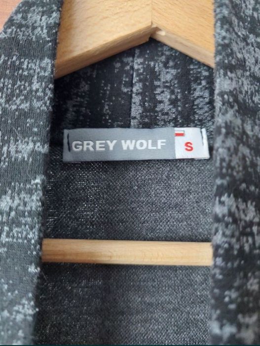 Damski kardigan Grey wolf z kieszeniami