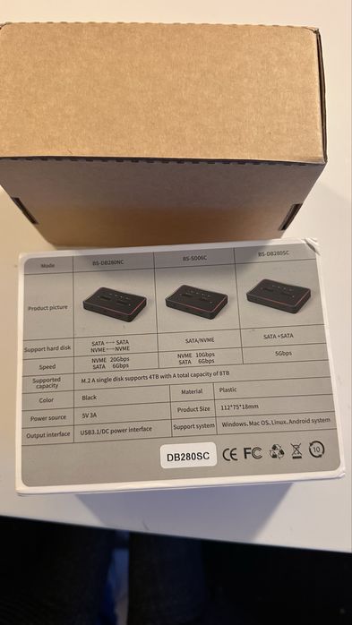 Duplicador de ssd M.2 NVMe