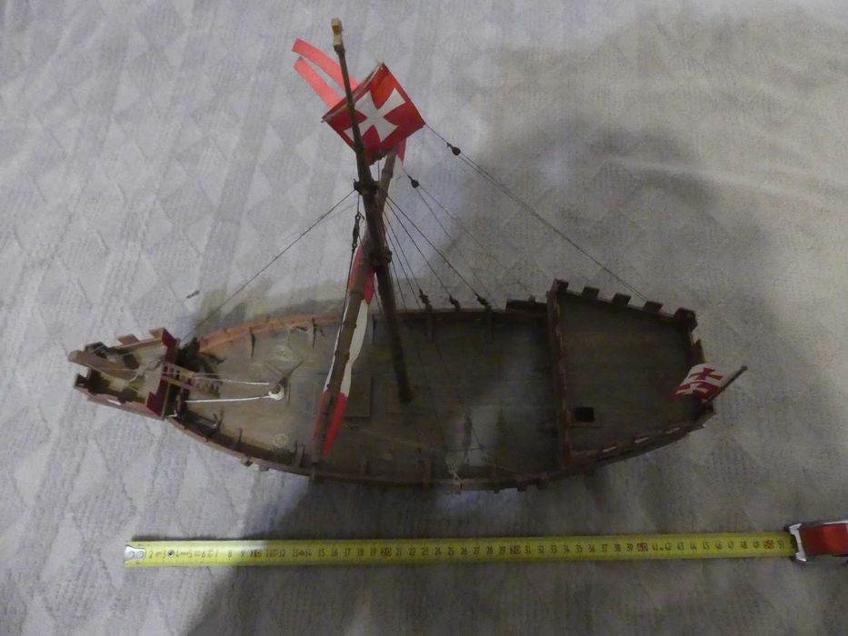 Model statku Koga Elbląska z 1350 roku MM