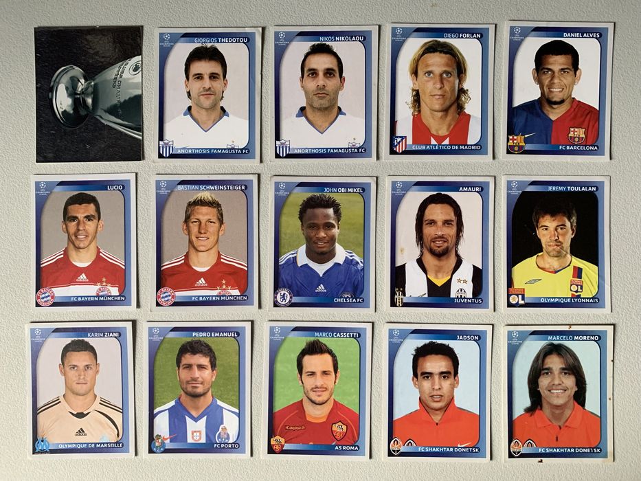 15 UEFA Champions League Stickers 2008/2009 [numbers in description]