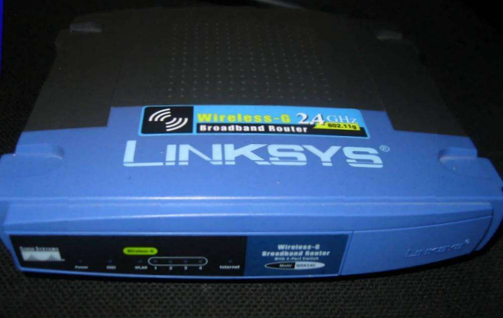 Router Switch 4 Port 100Mbps LAN RJ45 Wireless Linksys WRK54G 54Mbps