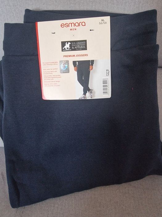 Nowe, Męskie Spodnie dresowe  r XL