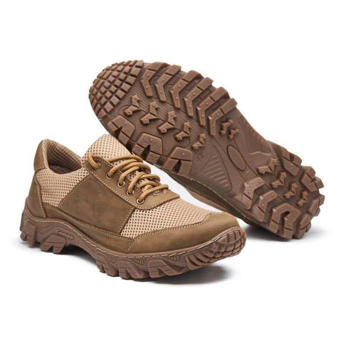 Тактичні літні шкіряні кросівки чоловічі тактические летние кроссовки