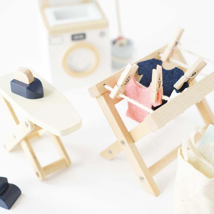 Drewniane mebelki do domku dla lalek zestaw pralnia, Le Toy Van ME038c