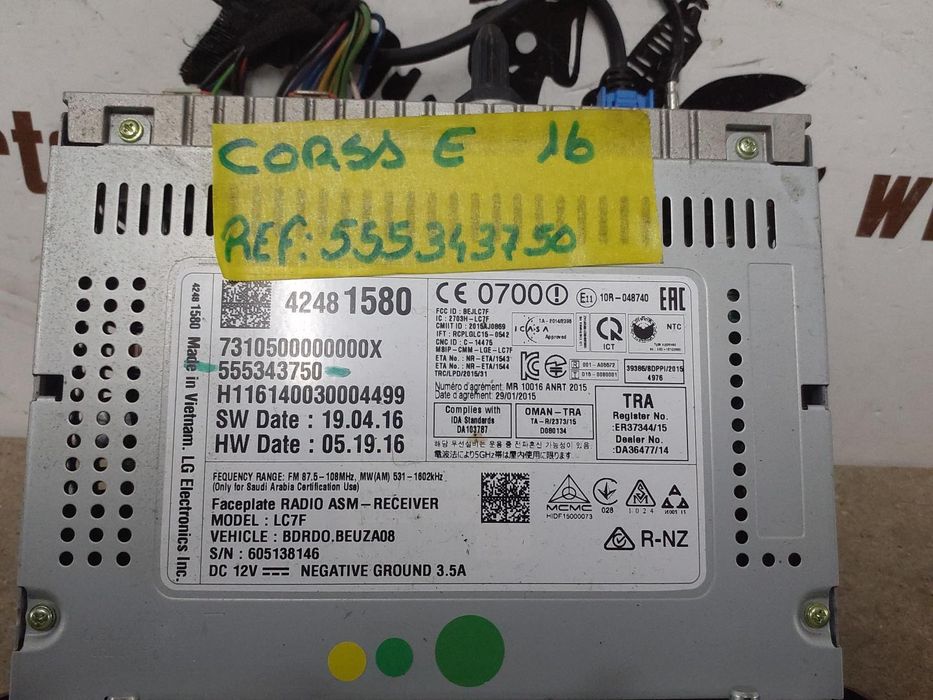 Rádio Opel Corsa E (X15) Ref: 555343750  | 2014 - 2019