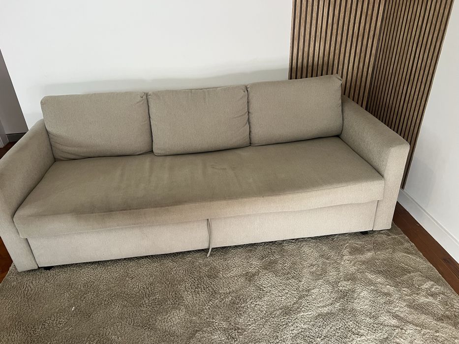 Sofa cama Ikea Friheten bege com entrega