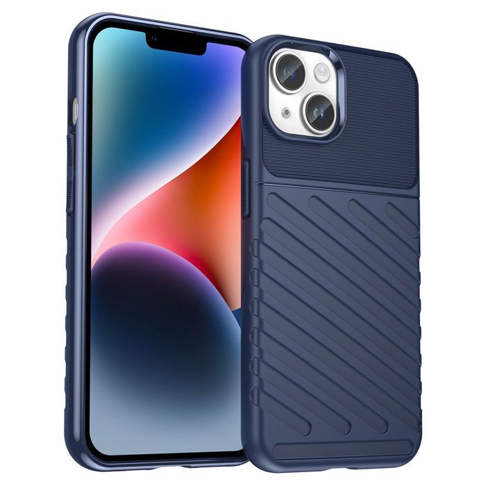 Thunder Case etui iPhone 14 Plus pancerny pokrowiec niebieski