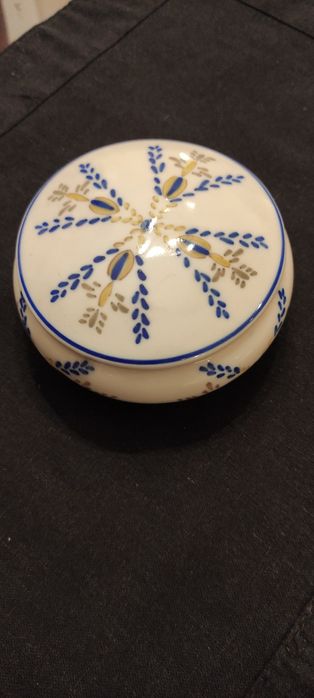 Porta jóias pintada á mão, louça regional de Viana do Castelo