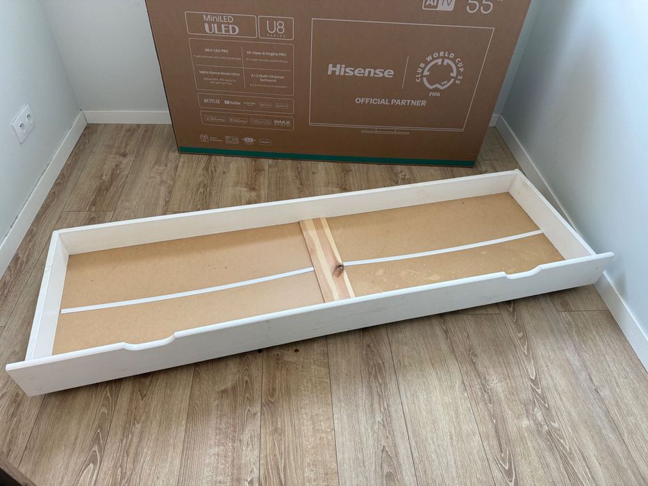 Łóżko 140x200 plus materac i skrzynia