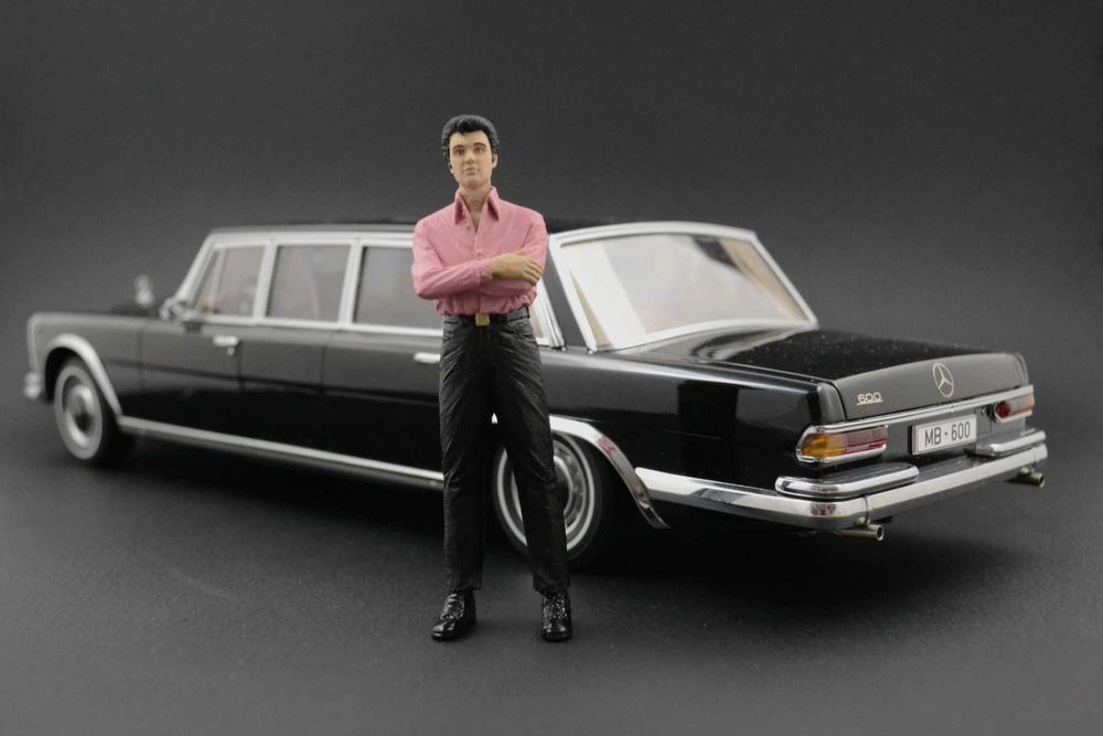 Elvis Presley Figurka 1:18 Mercedes 600 Pullman CMC