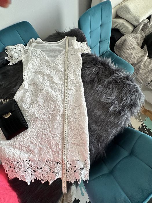 Sukienka śliczna koronkowo tiulowa seksi