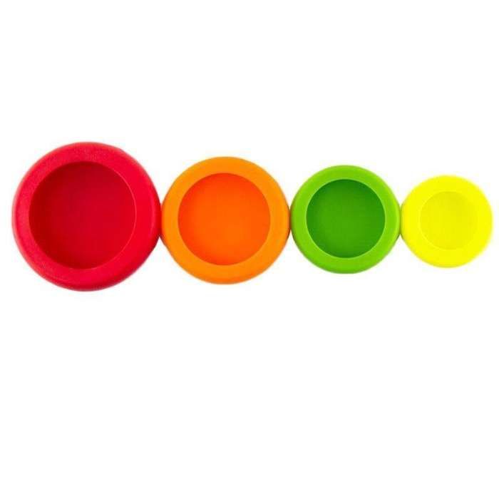 Conservador de alimentos em silicone . pack de 4 . Novos