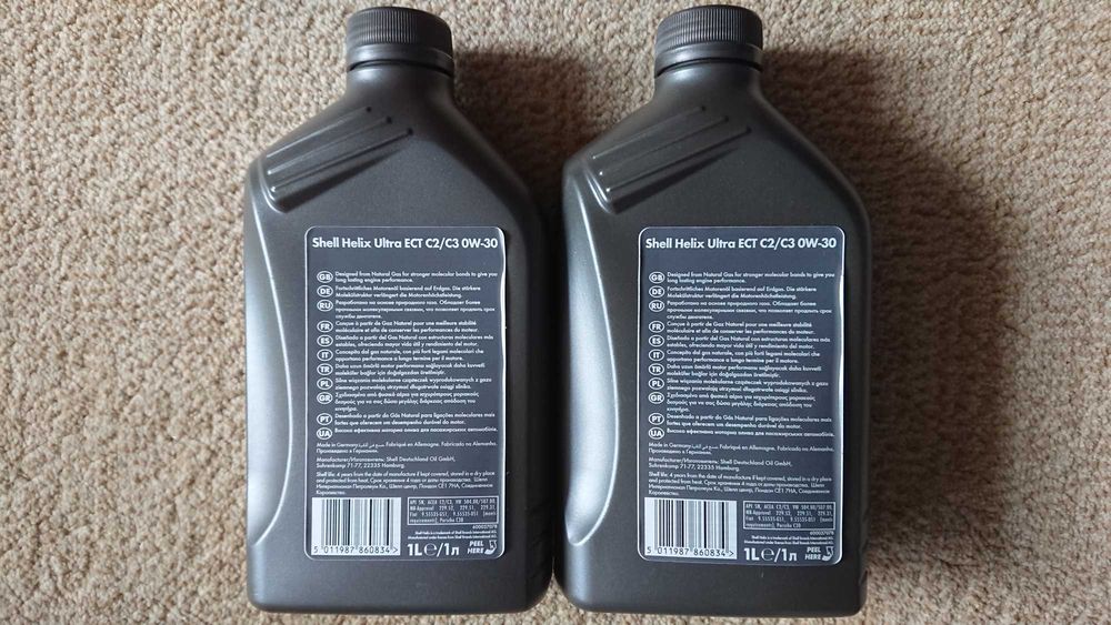 Olej Shell Helix Ultra ECT C2-C3 0W-30 1L 2 sztuki
