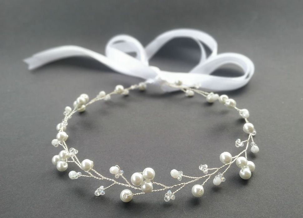 Wianek komunijny / Opaska do włosów (komunia, ślub, wesele)