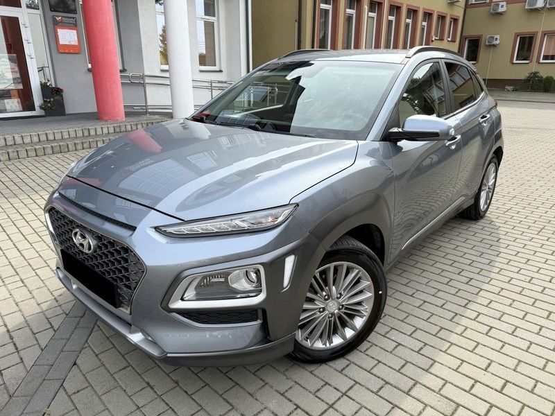 Hyundai Kona 1.0 GDI 120KM LEDY kamera GPS SKÓRA bezwypadek 98TYS. km serwis