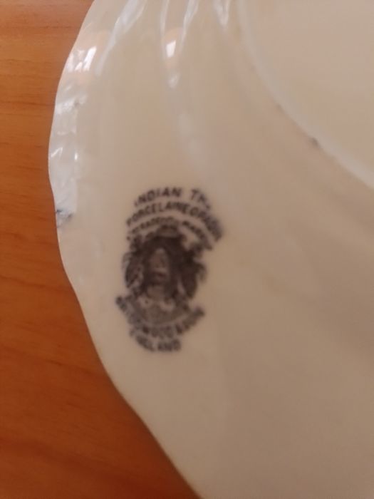 Prato em porcelana inglesa Indian Tree Bridgwood & Son