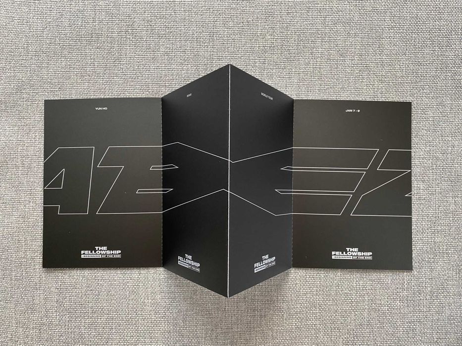 Oficjalna pocztówka akordeon ATEEZ Yunho z Blu-ray 2022 - KPOP