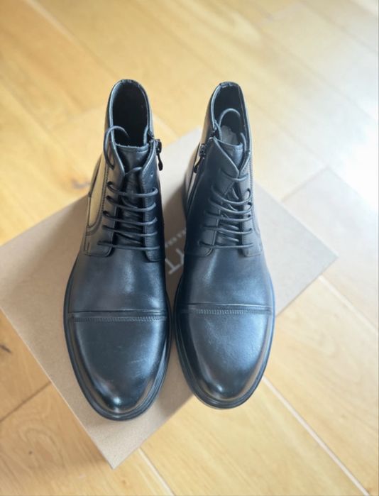 Eleganckie skórzane buty botki trzewiki męskie r. 41 Bytom Nowe