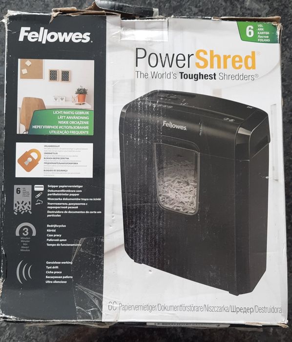 Niszczarka do papieru biurowa Fellowes 6C