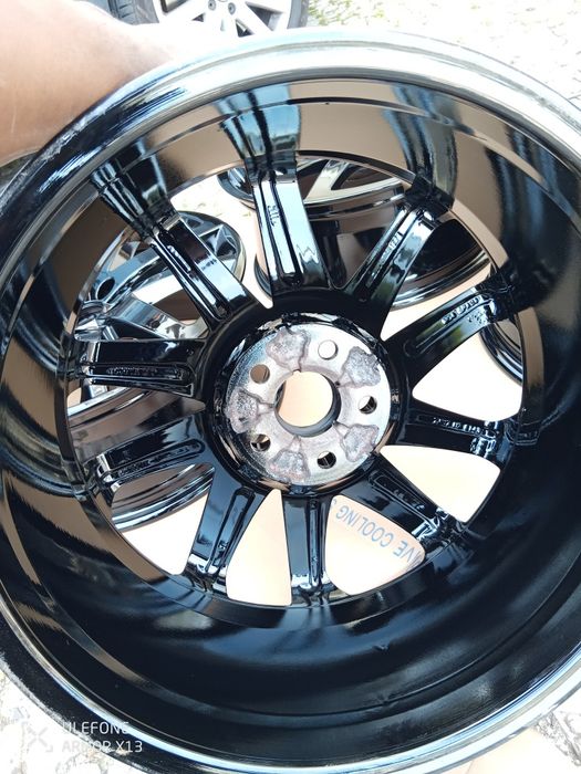 Jantes pretas de origem Seat Ibiza FR. Não tem pneus.-17 5x100