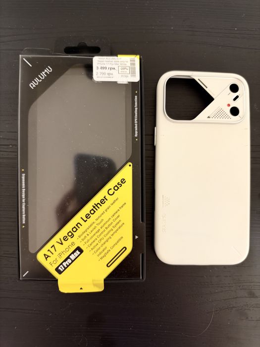 Чохол Aulumu A17 Vegan Leather Case для iPhone 17 Pro Max