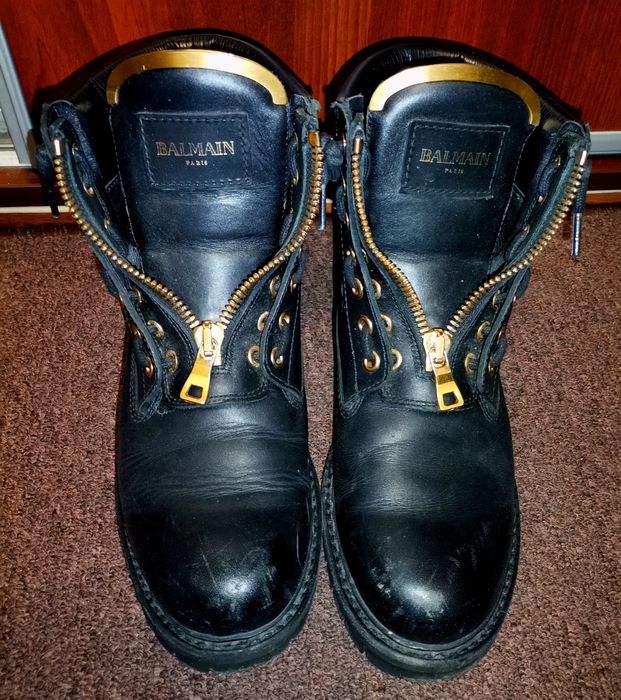 Кожаные ботинки Balmain
