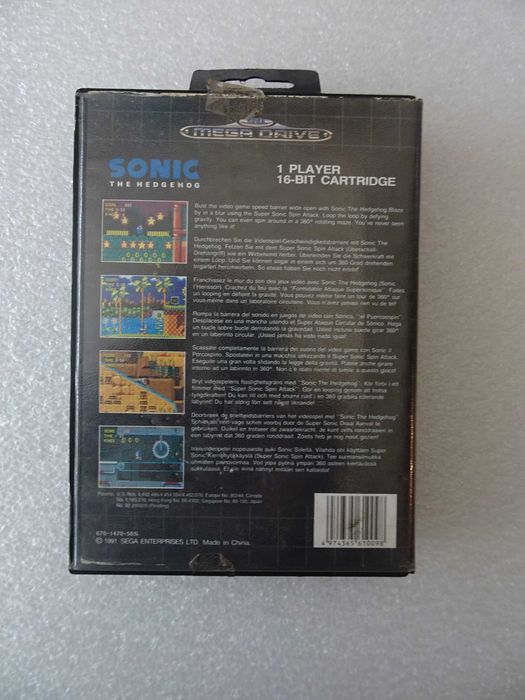 Jogo Mega Drive - Sonic The Hedgehog
