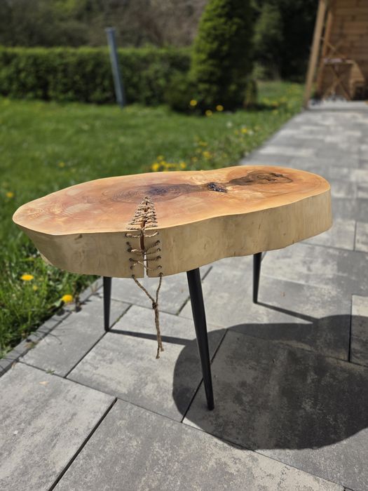 Stolik Kawowy LOFT śr.84cm - Blat - (11 cm!)
