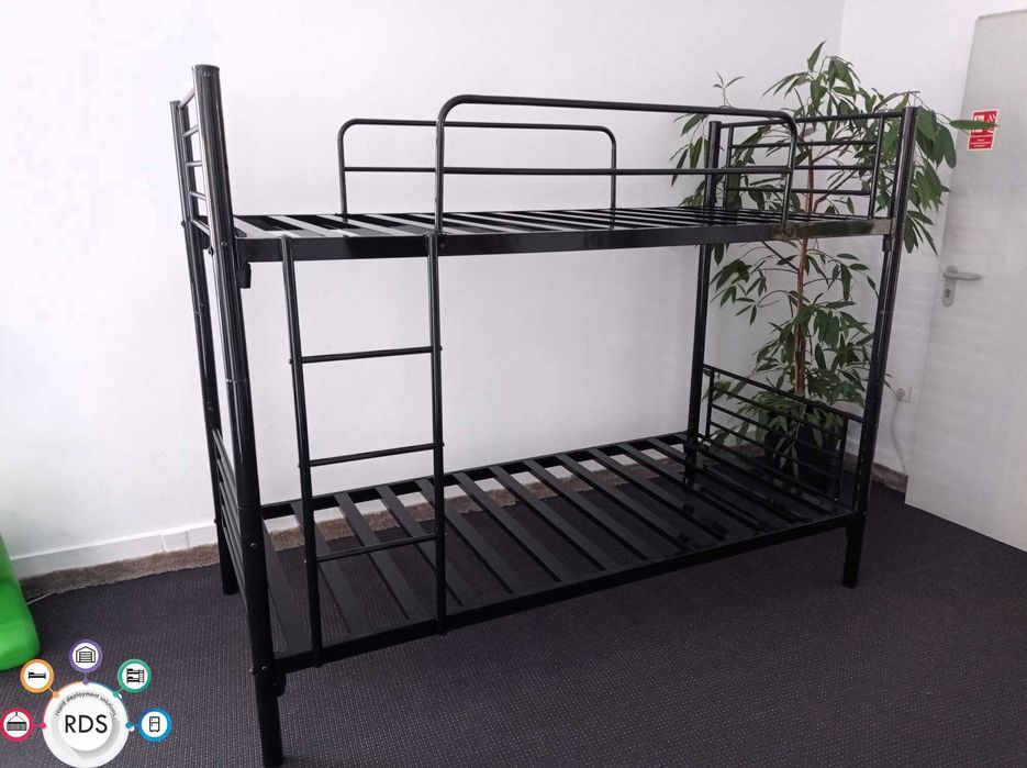 Łóżko metalowe pojedyncze lub piętrowe łóżka jednoosobowe hotelowe
