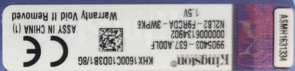 Оперативна пам'ять Kingston HyperX Blu DDR3 KHX1600C10D3B1/8G