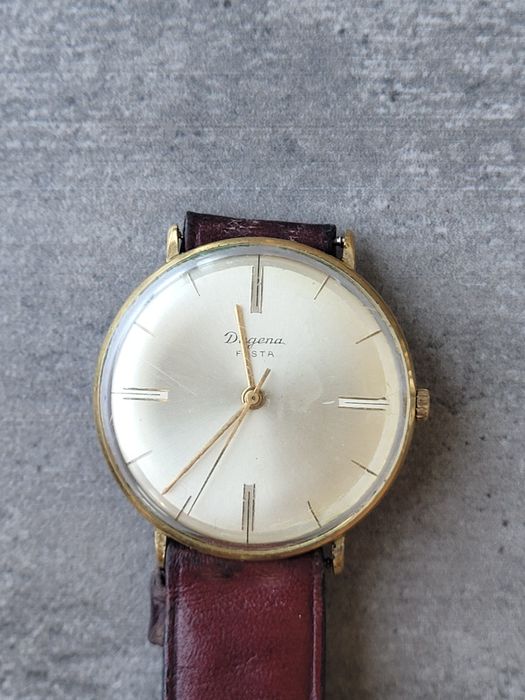DUGENA Festa mechaniczny zegarek męski rzadki model