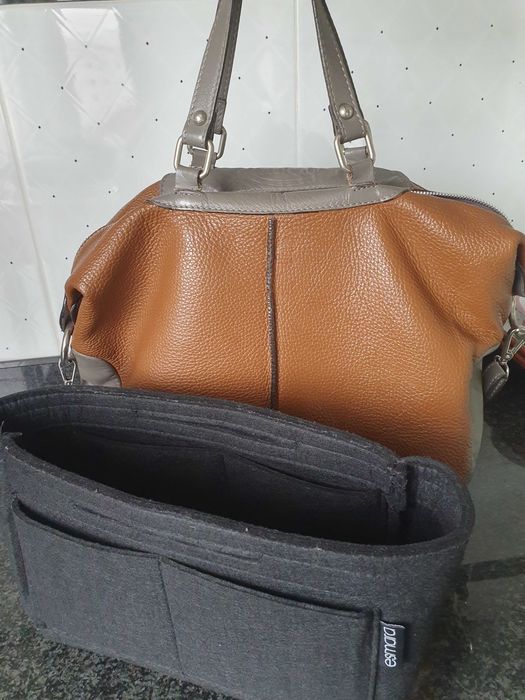 Bolsa em pele genuína