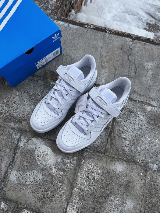 Мужские кроссовки Adidas Forum Low FY7755 Cloud White белые Оригинал