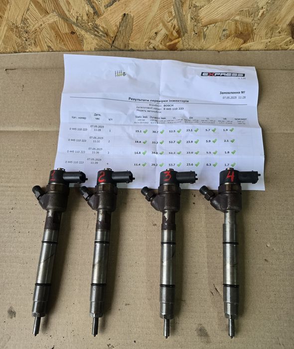 Форсунки Hyundai matrix kia Cerato 1.5 crdi 0445110223