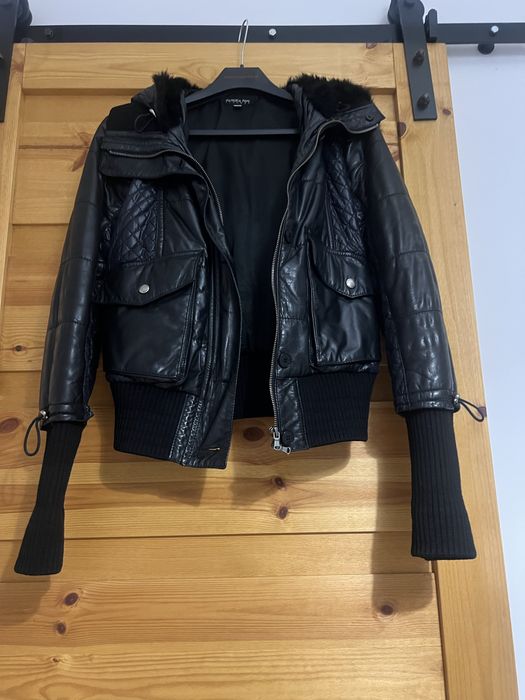 Skórzana kurtka ocieplana Patrizia Pepe