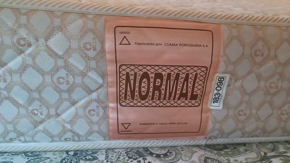 Colchão de molas para cama de solteiro 1,90x1,00m