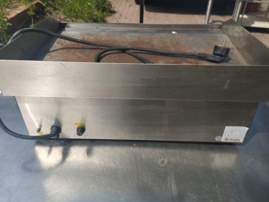 Elektryczna płyta grillowa gładka 550MM | YG-04585 YATO
