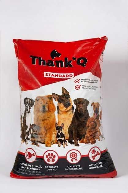 Корм сухий Thank'Q Standart з шинкою для дорослих собак 10 кг