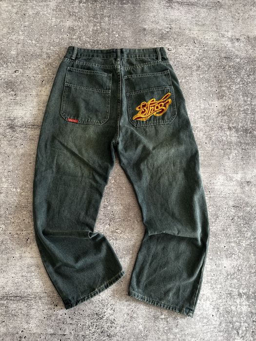 Джинсы jnco джинко широкие трубы реп штаны rep y2k