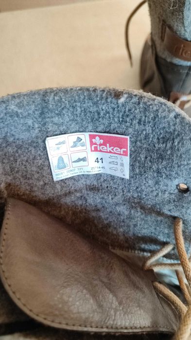 Buty Rieker skóra filc rozm 41