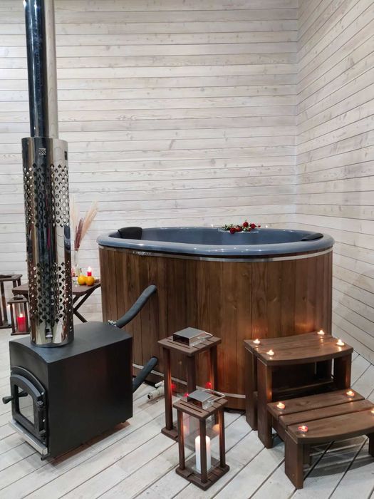 Чан джакузи. Карпатський чан. Офуро. Спа купель