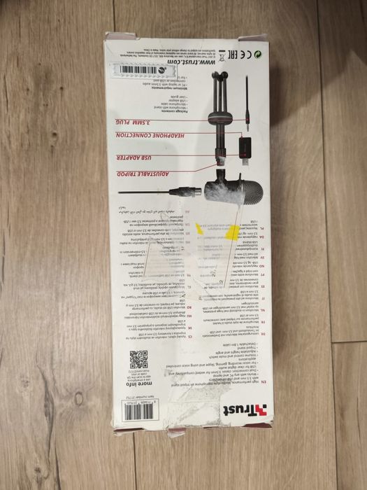 Mikrofon że stojakiem Trust Radi na Jack 3,5 mm