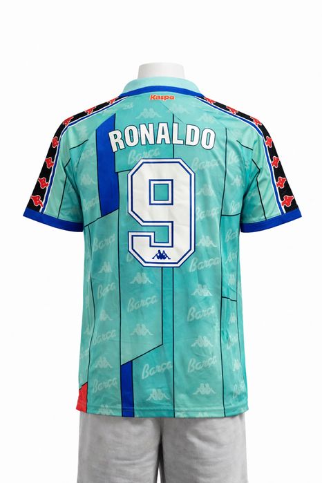 Koszulka Ronaldo 9 Barcelona Kappa Retro Pilkarska