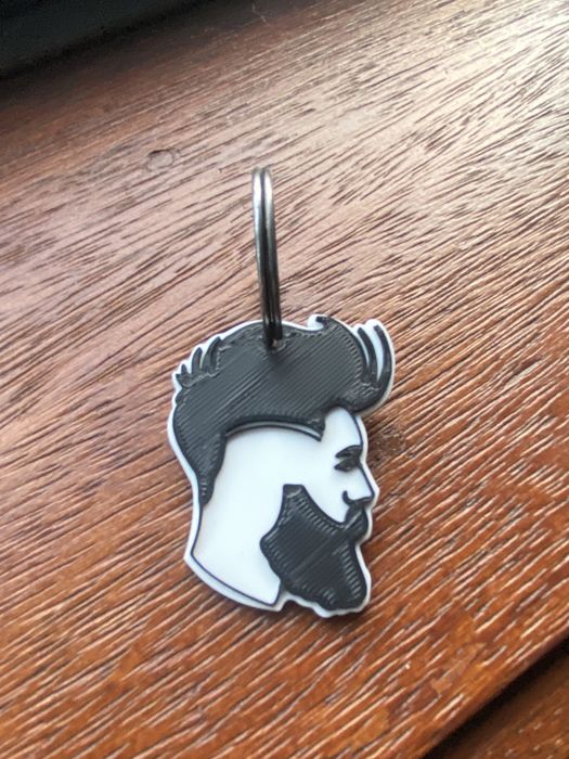 Barber Keychain, Gentleman, Barber Shop