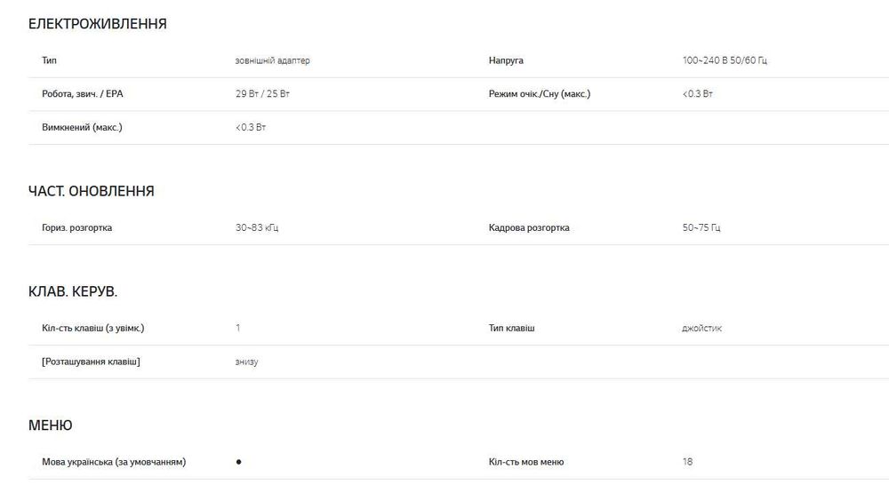 Монитор LG 22MK430H-B на запчасти. Матрица IPS 21.5" (HDMI, DP). к/з