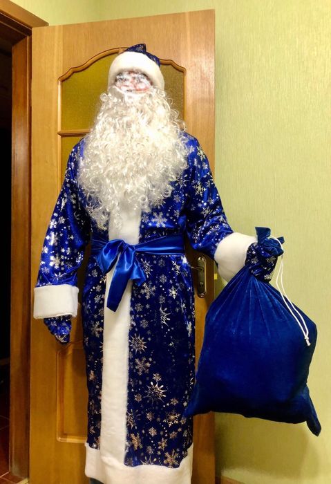 Новогодний костюм Николая Деда Мороза Дед Дід Мороз костюм Діда Мороза