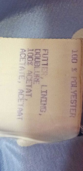 Niebieski błękitny komplet ze spódnicą Betty Barclay grochy groszki 40