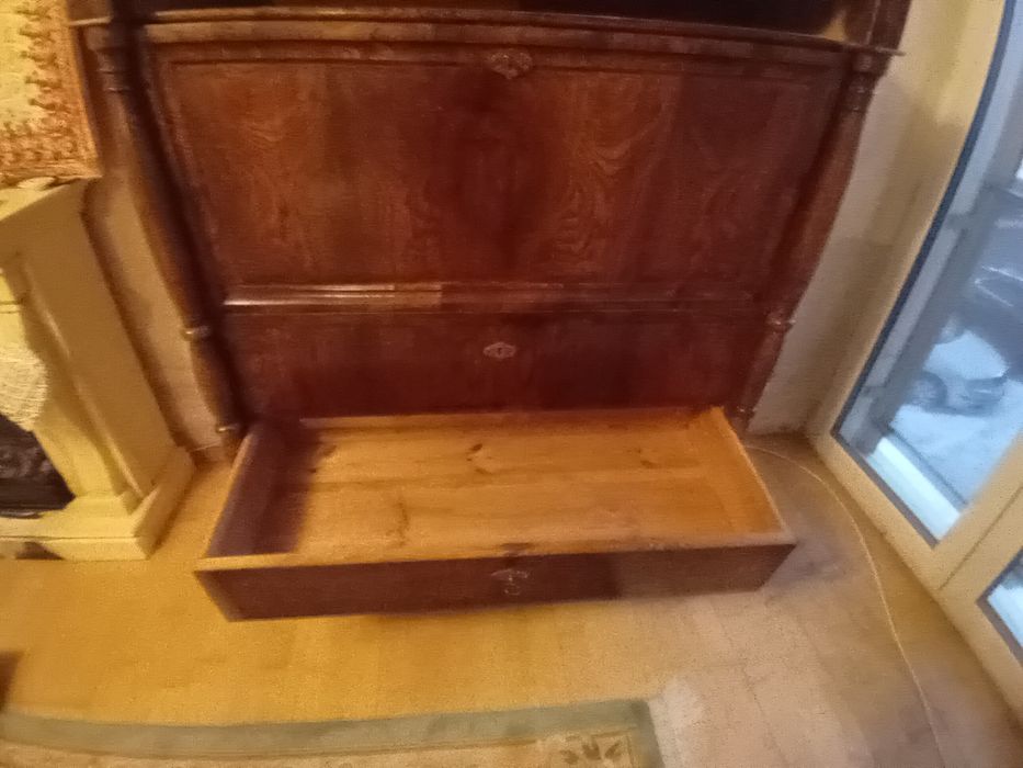 Sekretarzyk biurko rustykalne z drewna