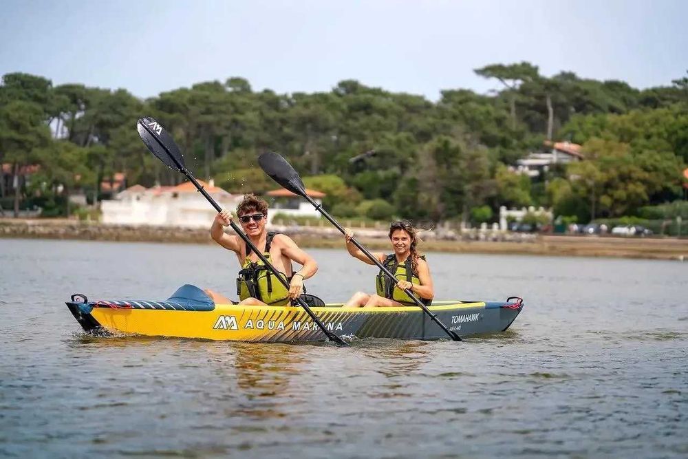 Kajak pompowany wysokociśnieniowy 2-osobowy Aqua Marina Tomahawk AIR-K 440