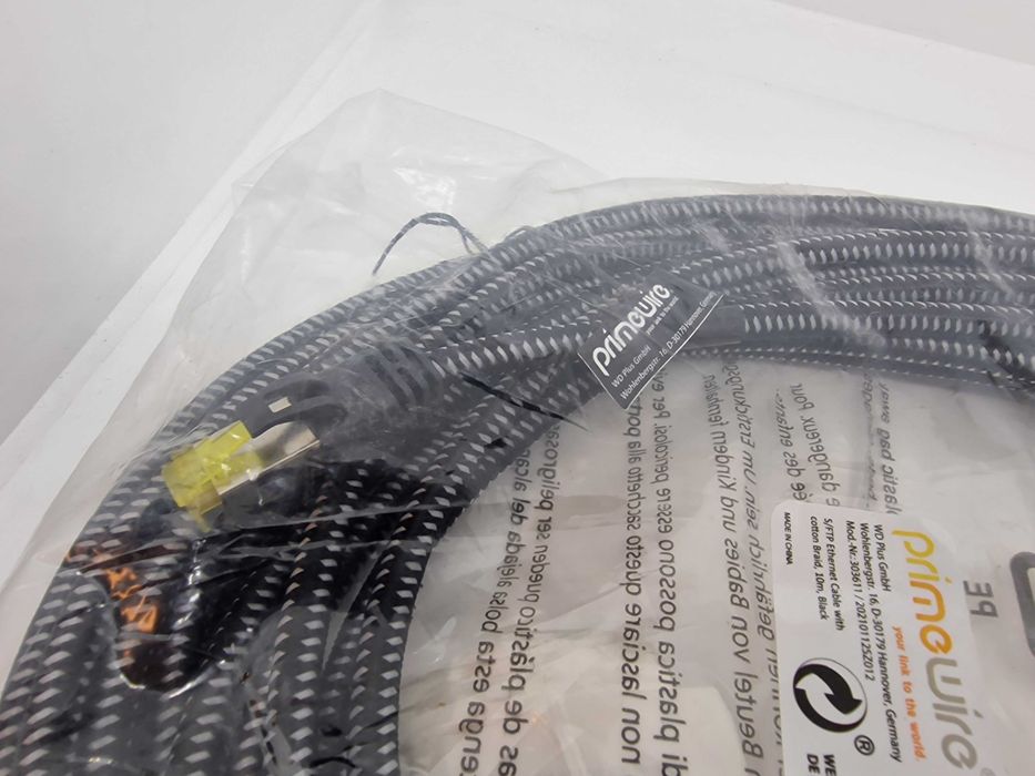 Kabel Sieciowy Primewire CAT 8 LAN Patchkabel Oplot RJ45 40Gbps 10m